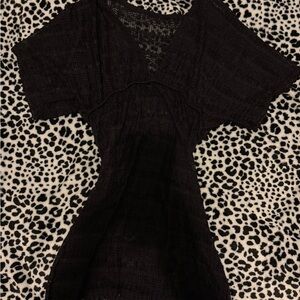 Elegant Black Swim Coverup